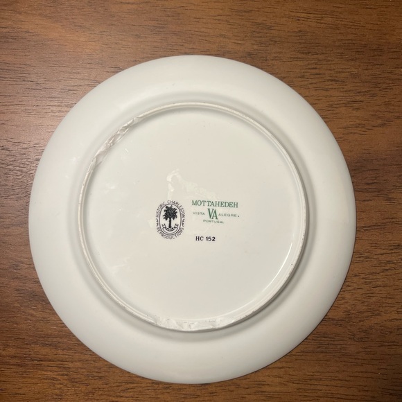 Mottahedeh Sacred Bird & Butterfly Dessert & Salad Plate Historic Charleston - Picture 3 of 10